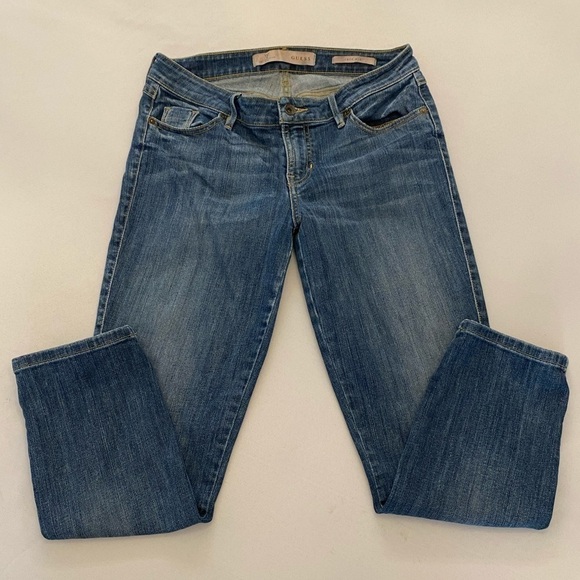 Guess Denim - GUESS Mid Crop Jeans, Med. Blue, Size 28.